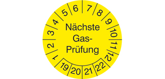 Gasprüfung Siegel